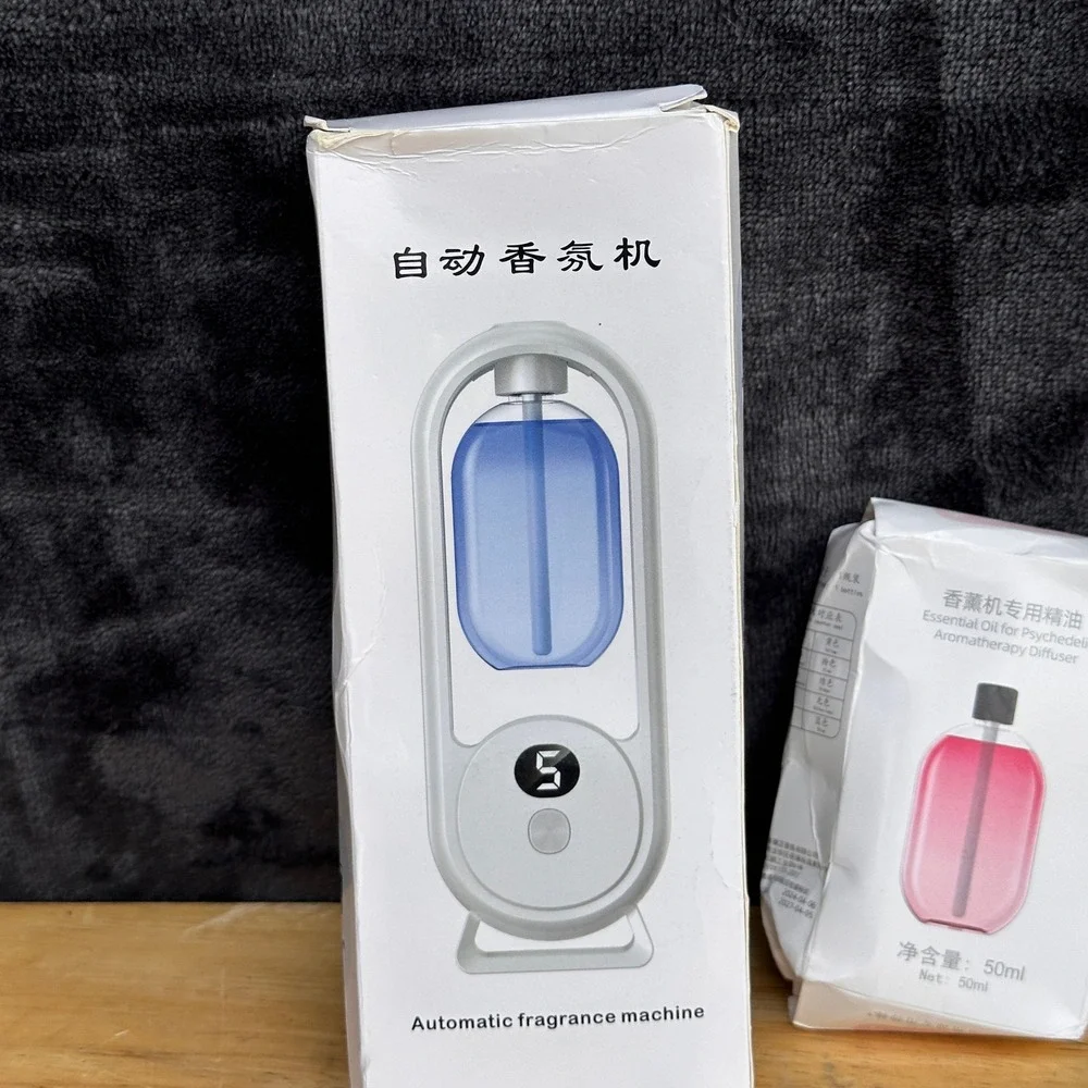 Essential Oil Diffuser Wall Mounted Aroma Scent Dispenser w/ 50ml Fragrance Oil